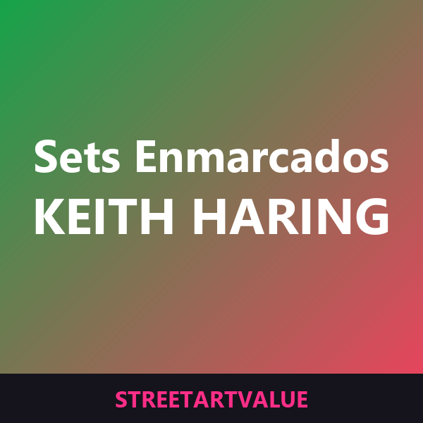 Sets de 3 láminas enmarcadas Haring en Amazon