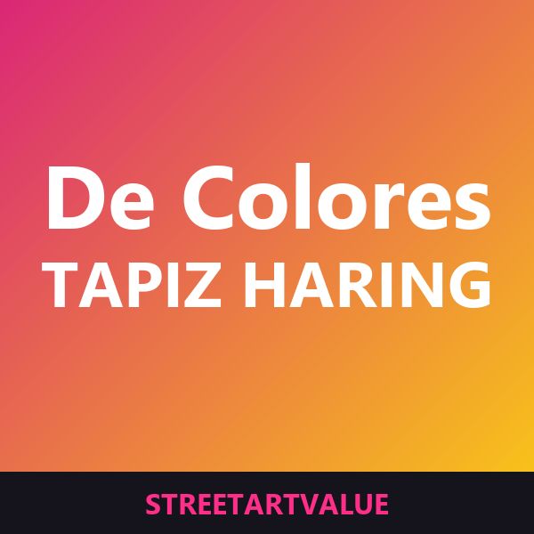 Tapices de colores Haring en Amazon