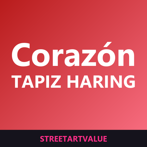 Tapices corazón Haring en Amazon