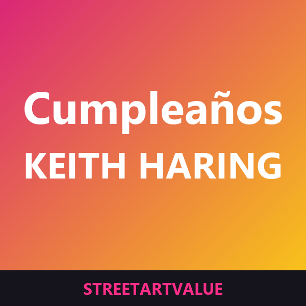 Tarjetas de cumpleaños Keith Haring en Amazon