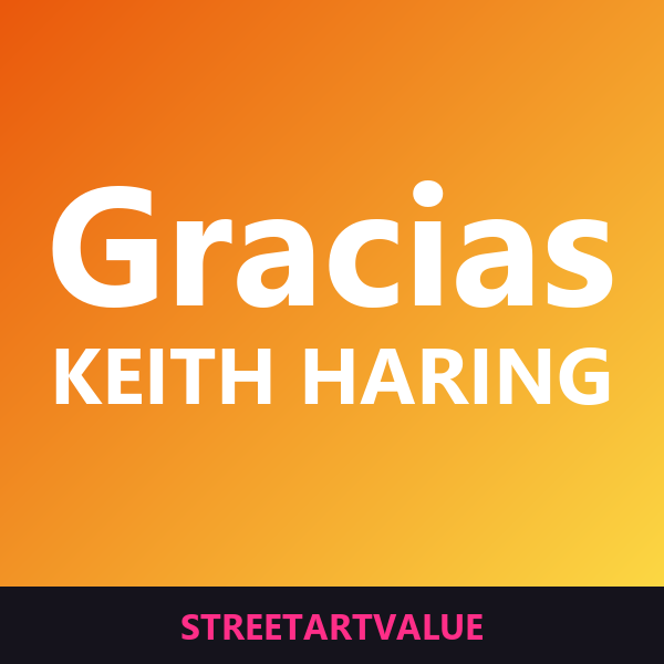 Tarjetas de agradecimiento Keith Haring en Amazon