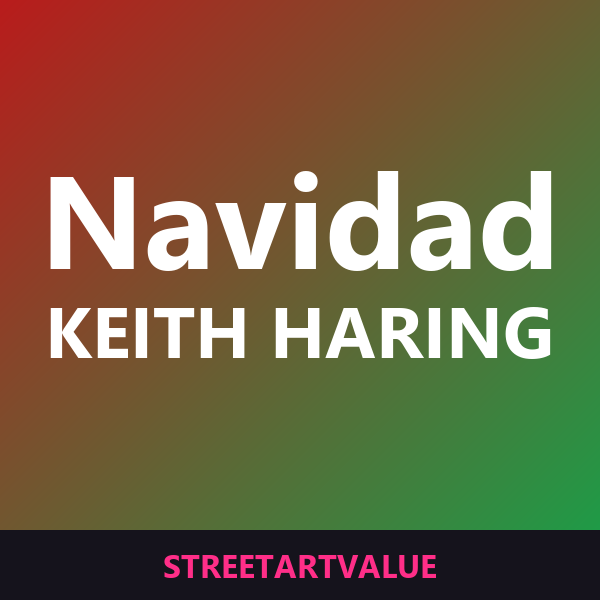 Tarjetas de Navidad Keith Haring en Amazon