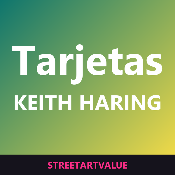 Tarjetas en blanco Keith Haring en Amazon