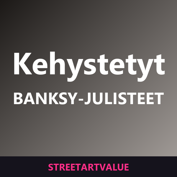 Kehystetyt Banksy-julisteet Amazonissa