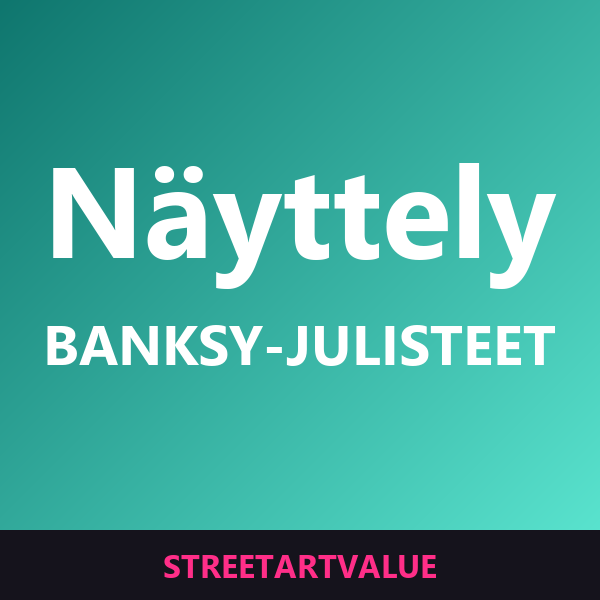 Banksy-näyttelyjulisteet Amazonissa