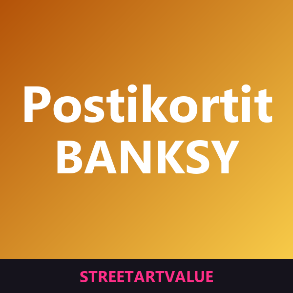 Banksy-postikortit & minijulisteet Amazonissa