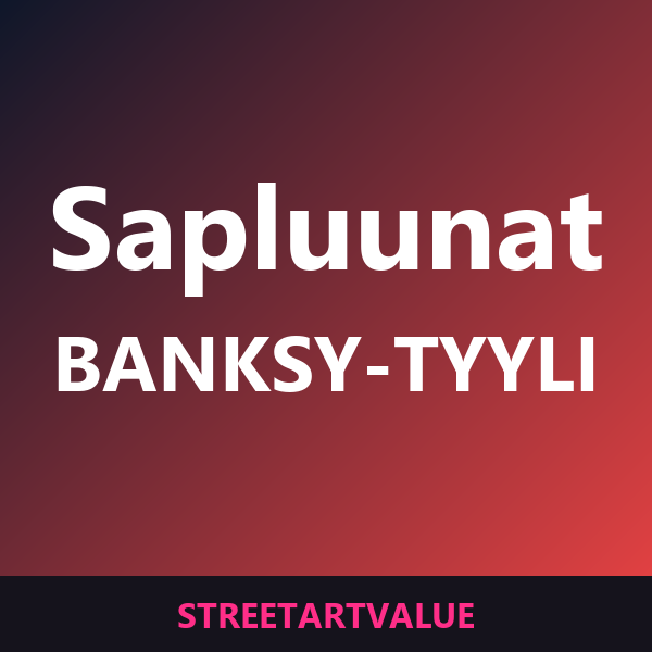 Banksy-tyyliset sapluunat Amazonissa