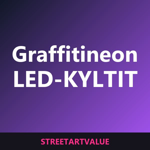 Graffiti-neonkyltit Amazonissa
