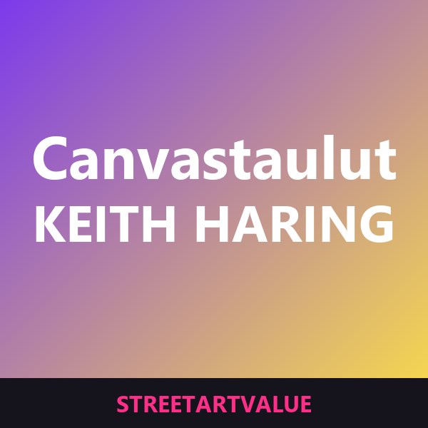 Kehystetyt Haring-canvastaulut Amazonissa
