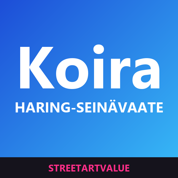 Haring-koiraseinävaatteet Amazonissa