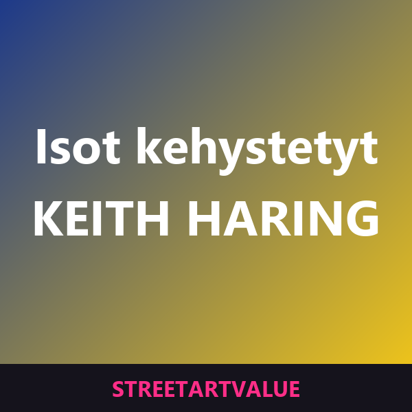 Suuret kehystetyt Haring-printit Amazonissa
