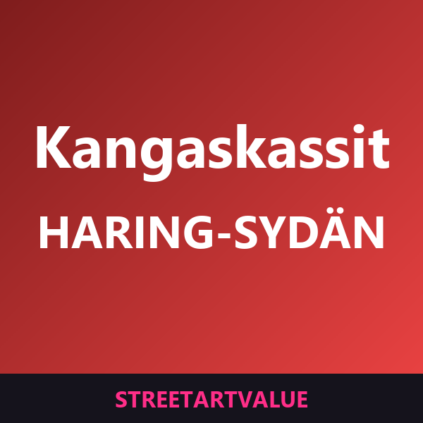 Keith Haring -sydänkangaskassit Amazonissa