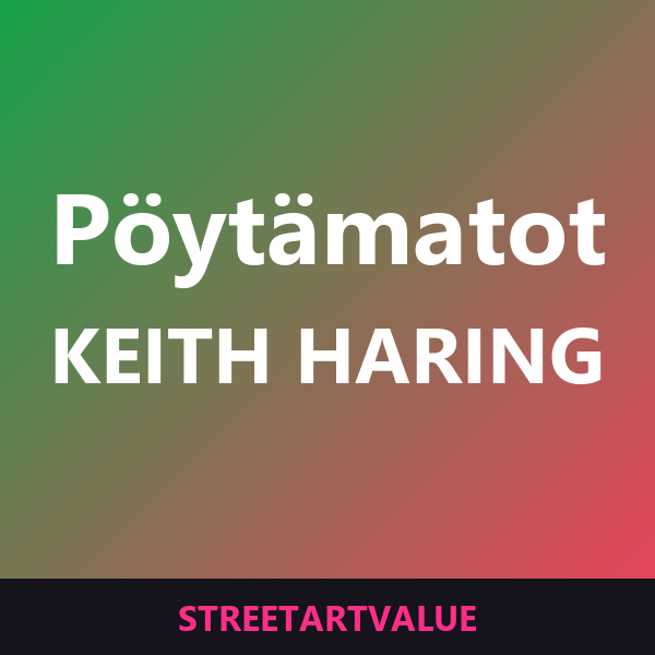 Keith Haring -pöytämatot Amazonissa