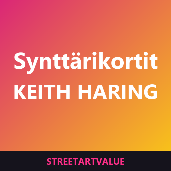 Keith Haring -syntymäpäiväkortit Amazonissa
