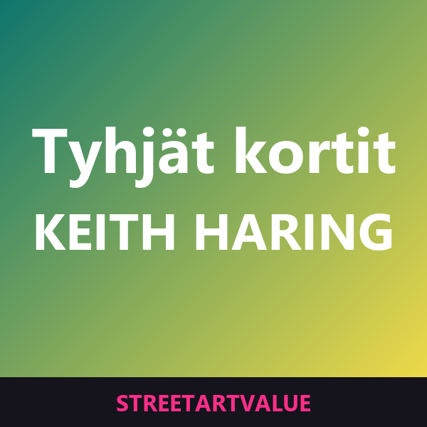 Keith Haring -tyhjät kortit Amazonissa