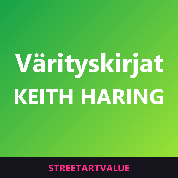 Keith Haring -värityskirjat Amazonissa