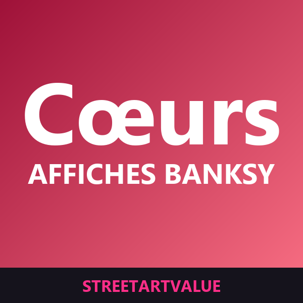 Affiches Banksy cœur & amour sur Amazon