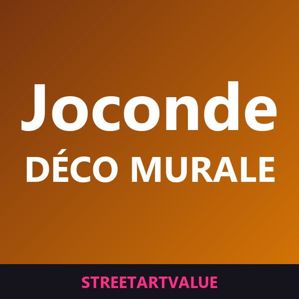 Déco murale Joconde de Banksy sur Amazon