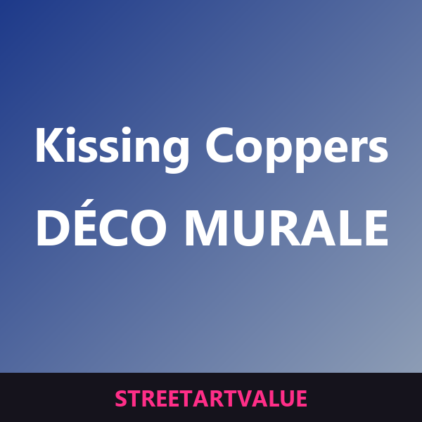 Déco murale Kissing Coppers sur Amazon