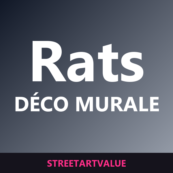 Déco murale rats de Banksy sur Amazon