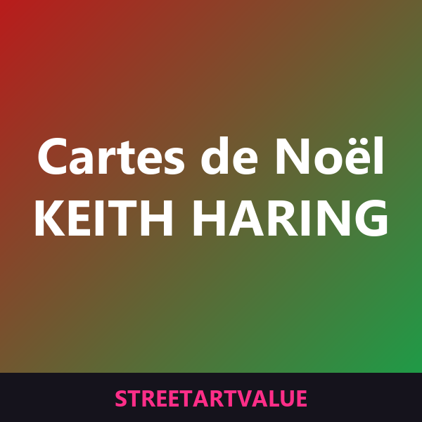 Cartes de Noël Keith Haring sur Amazon