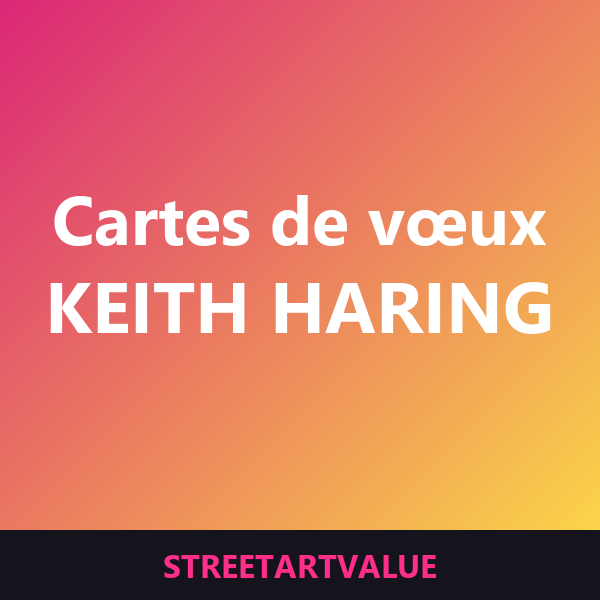 Cartes de vœux Keith Haring sur Amazon