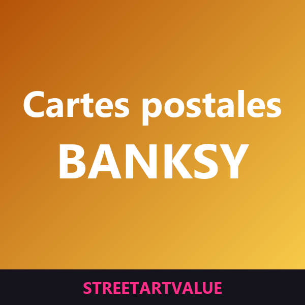 Cartes postales & mini-affiches Banksy sur Amazon