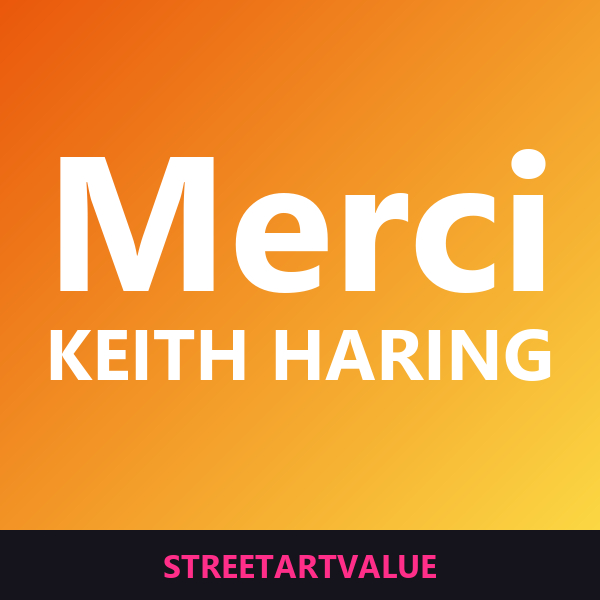 Cartes de remerciement Keith Haring sur Amazon