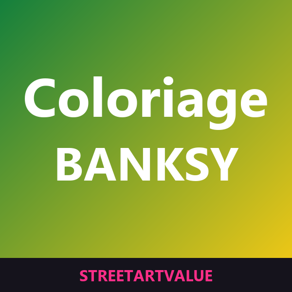 Coloriages Banksy sur Amazon