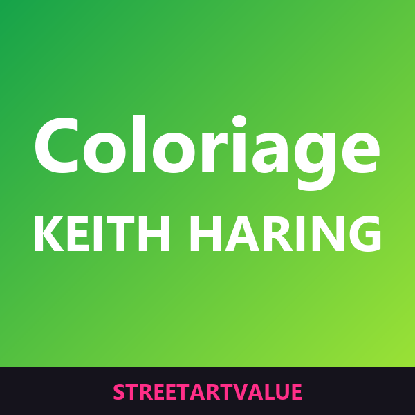 Coloriages Keith Haring sur Amazon