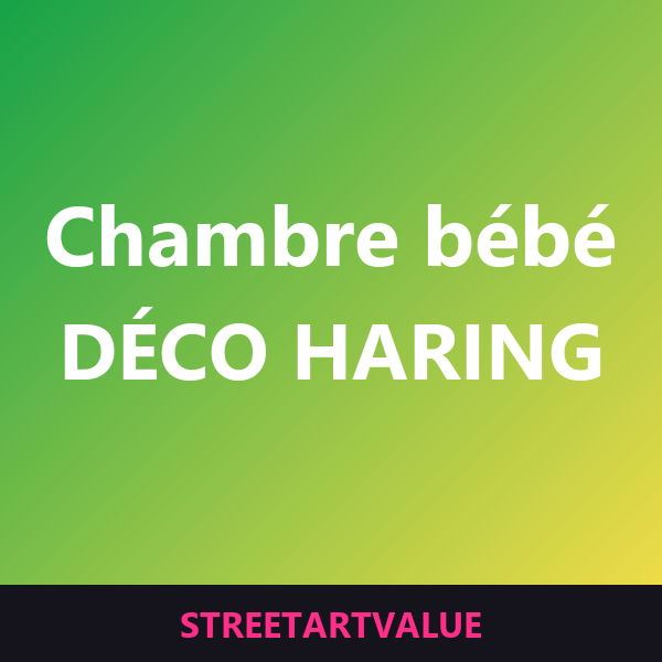 Déco chambre bébé Haring Déco chambre bébé Haring : livres et fournitures street art sur Amazon