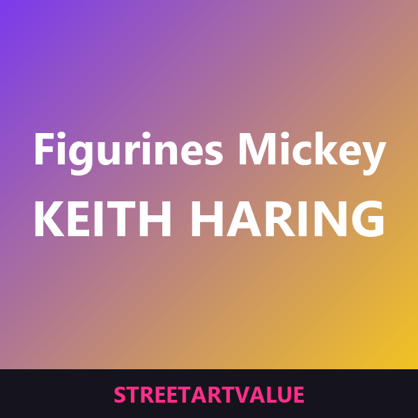 Figurines Mickey x Haring sur Amazon