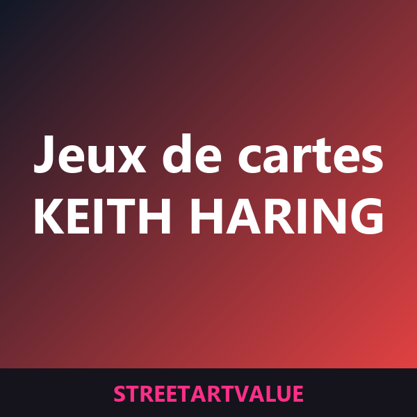 Jeux de cartes Keith Haring sur Amazon