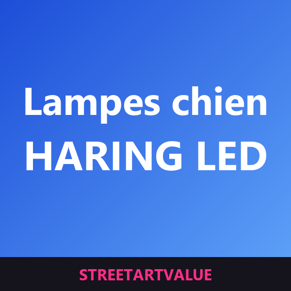Lampes chien Haring sur Amazon
