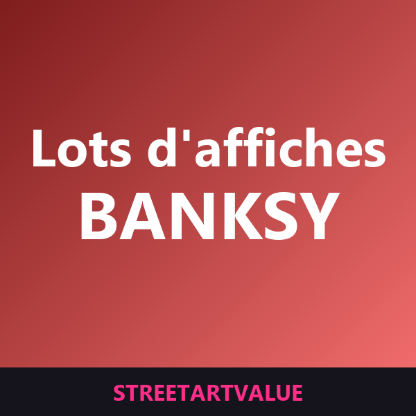 Lots d'affiches Banksy sur Amazon