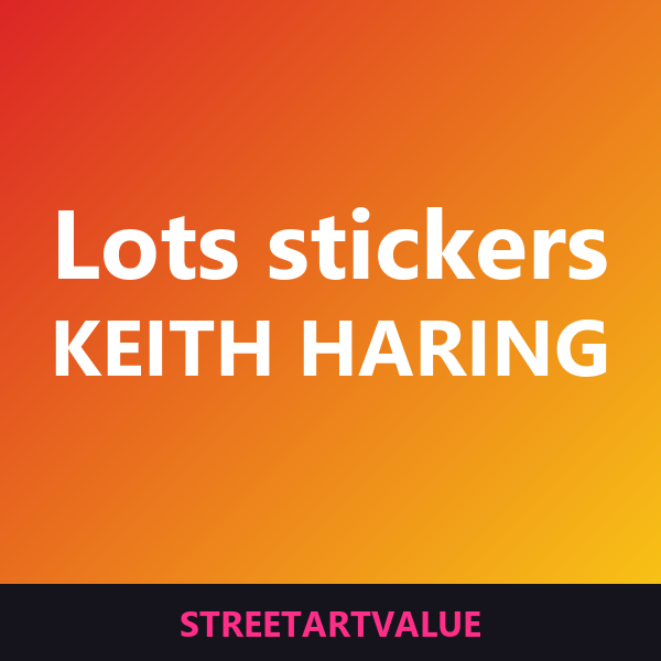Lots de stickers Keith Haring sur Amazon