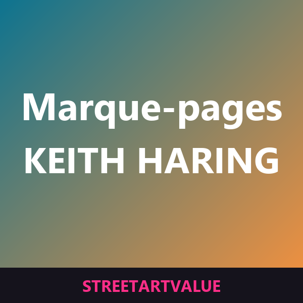 Marque-pages Keith Haring sur Amazon