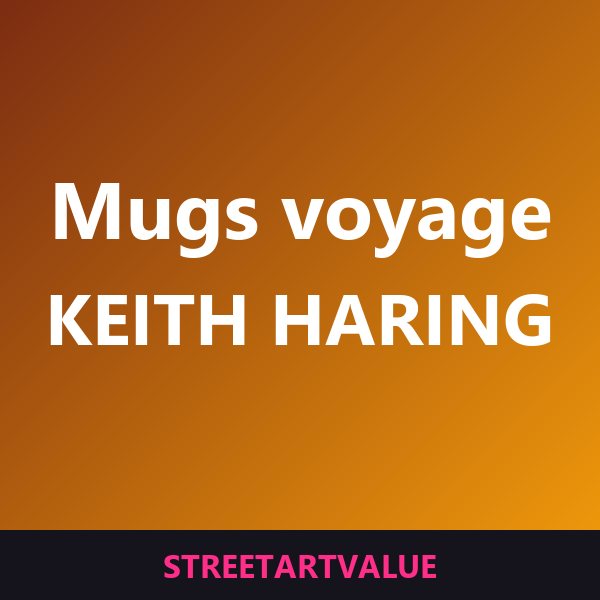 Mugs de voyage Keith Haring sur Amazon