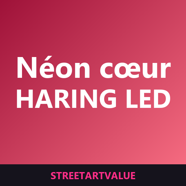 Néons cœur Haring sur Amazon