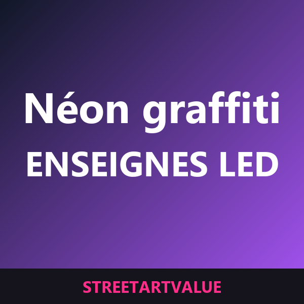 Enseignes néon graffiti sur Amazon