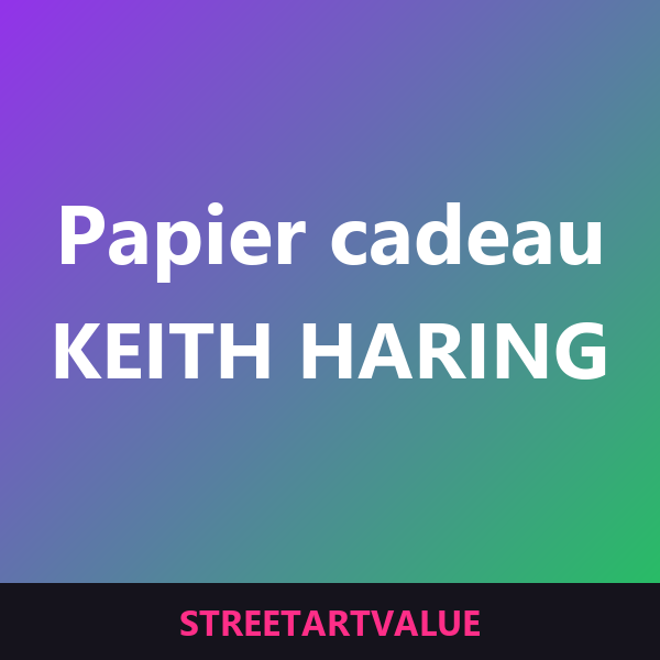 Papier cadeau & étiquettes Haring sur Amazon
