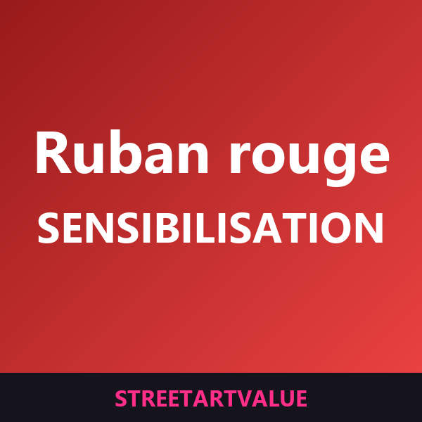 Pin's ruban rouge sur Amazon