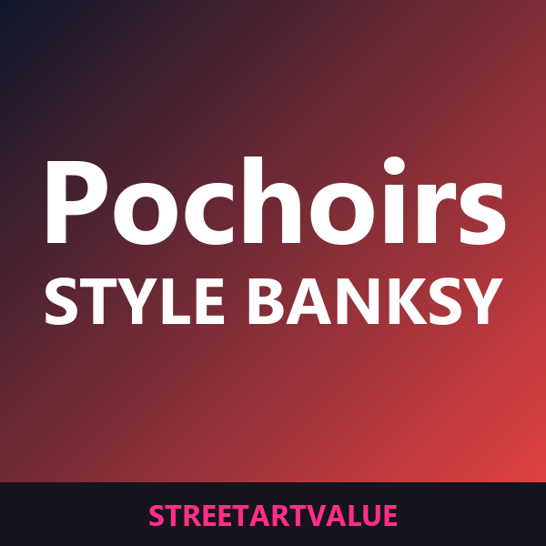 Pochoirs style Banksy sur Amazon