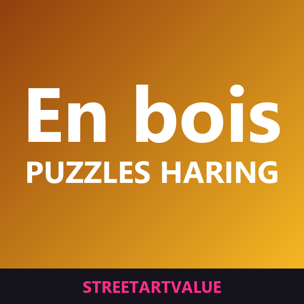 Puzzles Haring en bois sur Amazon