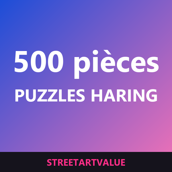Puzzles Haring 500 pièces sur Amazon