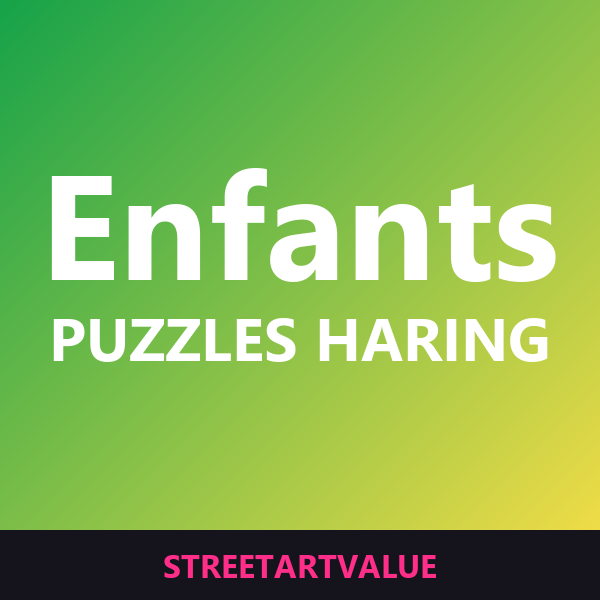 Puzzles Haring pour enfants sur Amazon