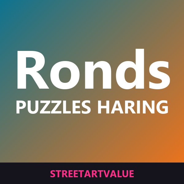 Puzzles ronds Haring sur Amazon