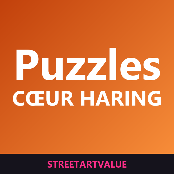 Puzzles cœur Keith Haring sur Amazon