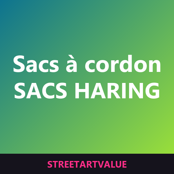 Sacs à cordon Keith Haring sur Amazon