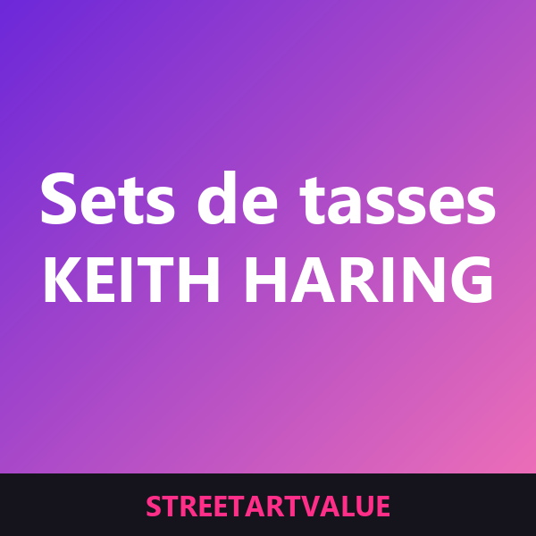 Sets de tasses Keith Haring sur Amazon